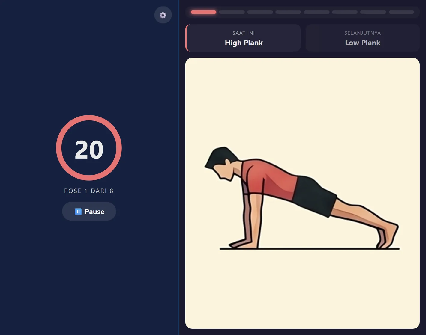 Tampilan Plank